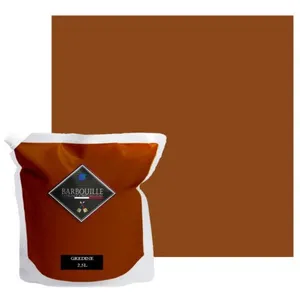 BARBOUILLE Peinture lessivable acrylique velours   murs et plafonds - 2,5 ltr Rouge & Rose - Gredine