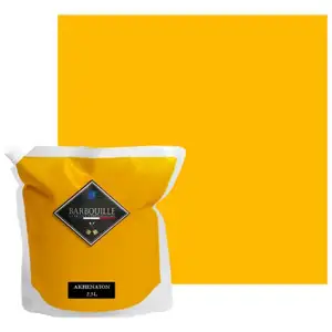 BARBOUILLE Peinture lessivable acrylique velours   murs et plafonds - 2,5 ltr Jaune - AkhenatonVendu paramazon