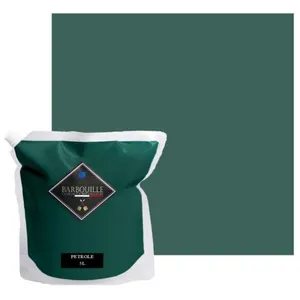 BARBOUILLE Peinture lessivable acrylique velours   murs et plafonds - 5 ltr Bleu - PétroleVendu paramazon