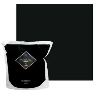 BARBOUILLE Peinture lessivable acrylique velours   murs et plafonds - 2,5 ltr Gris & Noir - MaléficioVendu parcdiscount