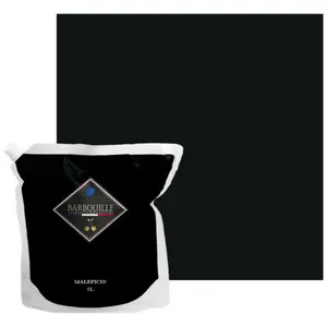 BARBOUILLE Peinture lessivable acrylique mat   murs et plafonds - 5 ltr Gris & Noir - MaléficioVendu paramazon