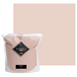 BARBOUILLE Peinture lessivable acrylique mat   murs et plafonds - 5 ltr Rouge & Rose - Jésus pas cher