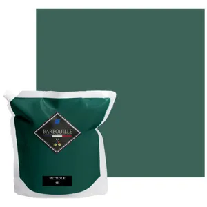BARBOUILLE Peinture lessivable acrylique mat   murs et plafonds - 5 ltr Bleu - Pétrole