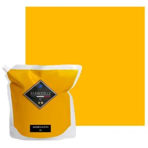 BARBOUILLE Peinture lessivable acrylique mat   murs et plafonds - 5 ltr Jaune - AkhenatonVendu paramazon
