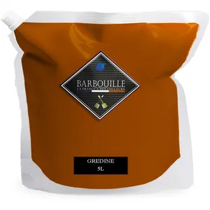 BARBOUILLE Peinture lessivable acrylique mat   murs et plafonds - 5 ltr Rouge & Rose - Gredine
