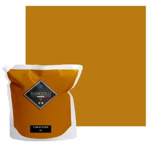 BARBOUILLE Laque acrylique satin   meubles, bois, murs et plafonds - 5 ltr Jaune - Caravanes pas cher
