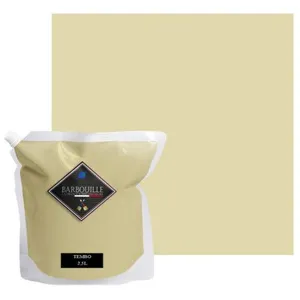 BARBOUILLE Laque acrylique satin   meubles, bois, murs et plafonds - 2,5 ltr Blanc - Tembo
