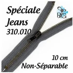 Fermeture éclair Jeans non séparable N°5 : 5 longueurs robustes pour d...