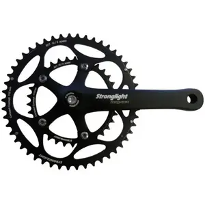 Stronglight Pedalier route compact 50-34d l170 strong impact noir pas cher