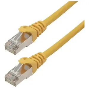 M.C.L MCL Câble de raccordement Cat6A S/FTP LSZH Jaune 2 m pas cher