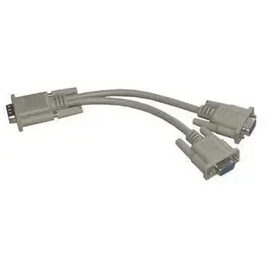 Comparateur de prix : MCL - Adaptateur en câble VGA HD15 mâle / femelle / femelle - 40 cm