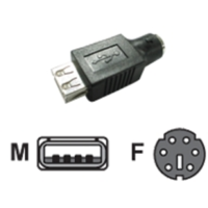 MCL SAMAR - Changeur de genre USB A mâle / mini din 6 femelle pas cher