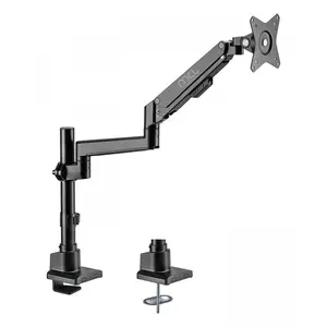 MCL Samar - Réf:MS3A99AZSBAE3209N - Support écran bureau à amortisseur - 1 écran jusqu'à 32''/9Kg Noir pas cher