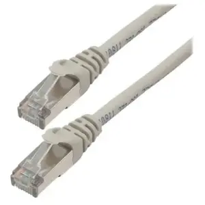 Comparateur de prix : Câble réseau MCL - 30 cm Catégorie 6 - Paire torsadée écrantée - Gris