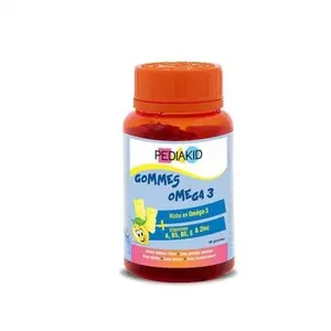 Comparateur de prix : Pediakid Gommes Oméga 3 | 60 pièces
