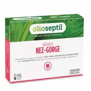 Comparateur de prix : Ineldea Olioseptil Nez-Gorge 15 gélules végétales