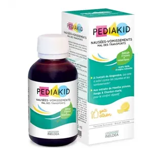 Comparateur de prix : Pediakid Nausées Vomissements Mal des Transports Flacon 125ml