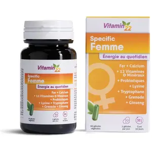 Comparateur de prix : Ineldea Vitamin 22 Specific Femme 60 gélules