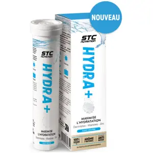Comparateur de prix : STC Nutrition Hydra+ Chaleur, sport, voyage, alcool, fatigue - 20 pastilles