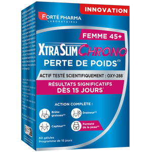 Comparateur de prix : FORTÉ PHARMA - XtraSlim Chrono Femme 45+ Vitamines 1 pieces unisex
