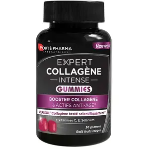 Comparateur de prix : Forté Pharma Expert Collagène Intense Gummies Collagen 30 gummies Frui...
