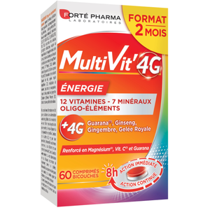 Comparateur de prix : Forté Pharma MultiVit' 4G Énergie 60 comprimés