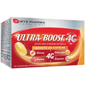 Comparateur de prix : FORTÉ PHARMA - Ultra Boost 4G Effervescent Vitamines 1 pieces unisex