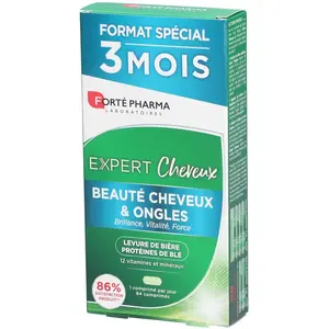 Comparateur de prix : Forté Pharma Expert Beauté Cheveux Ongles Levure de bière 84 comprimés