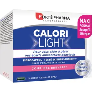 Comparateur de prix : Forté Pharma CaloriLight Capteur de Graisses Minceur Perte de Poids 120 Gélules