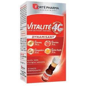 Comparateur de prix : Forté Pharma Vitalité 4g Dynamisant 10 Shots