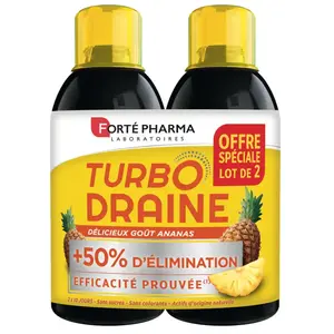 Comparateur de prix : Forte Pharma Turbodraine Ananas Lot De 2 Forté Pharma