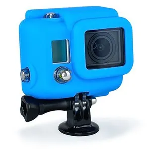 Xsories Housse en silicone pour caméras GoPro HD Hero 3 - Bleue pas cher