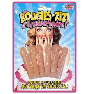 Comparateur de prix : Sachet de 6 Bougies anniversaire Zizi