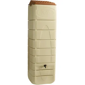 Comparateur de prix : Habitat et Jardin Récupérateur d'eau de pluie mural 650 L beige + Kit raccord chéneau