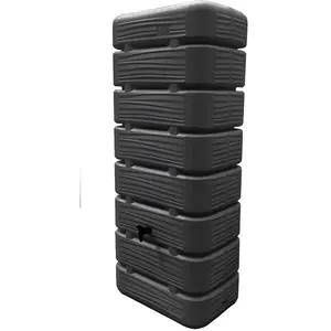 Comparateur de prix : Récupérateur à eau mural Dune 320 litres coloris anthracite avec couve...