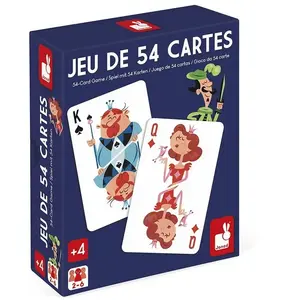 Janod Jeu de 54 cartes illustrées pas cher