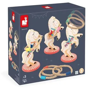 Jeu d'adresse Janod Applepop Jeu de lancer d'anneaux Chevaux pas cher
