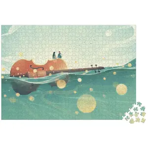 Puzzle 1000 pièces Janod Romance en Mer pas cher