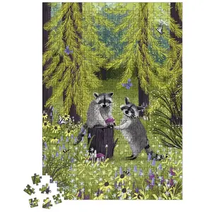 Comparateur de prix : Janod - Puzzle Les Ratons Laveurs - 500 pièces - JANOD