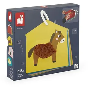 7 cartes tactiles Les animaux de la ferme MULTICOLORE Janod pas cher