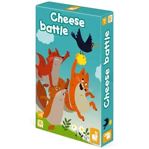 Comparateur de prix : Jeu de Société Enfant - JANOD - Cheese Battle - 2 joueurs ou plus - 4 ans - 15 min