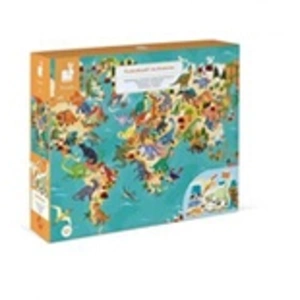 Juratoys Janod - Puzzle éducatif Les Dinosaures - 200 pièces Multicolore taille unique