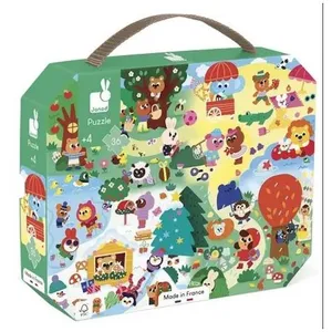 Puzzle 36 pièces Janod Les 4 saisons pas cher