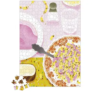 Janod Puzzle Coquillettes jambon 500 pcs pas cher