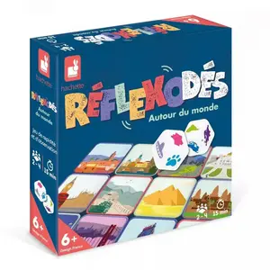 Jeu de société enfant JANOD Réflexodé Autour Du Monde - Dès 6 ans pas cher