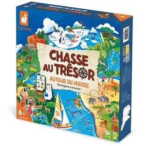 Janod - Jeu de Chasse Au Trésor - Autour Du Monde Multicolore taille unique pas cher