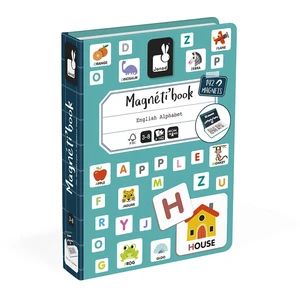 Janod - Magnetibook Alphabet Anglais 142 Magnets pas cher