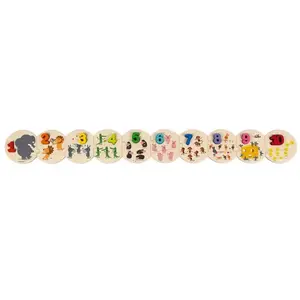 Juratoys Puzzle éducatif j'apprends à compter - Janod - Moins de 100 pièces - Scène de vie pas cher
