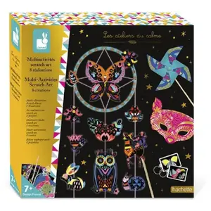 Comparateur de prix : Kit créatif Janod Les Ateliers du Calme Multiactivités Scratch Art