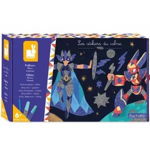 Comparateur de prix : Janod Paillettes Heros - Coffret Creatif